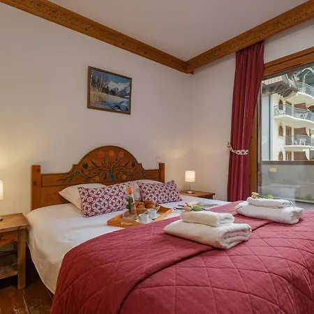 شقة Le Cristal Gm20 Mountain View, Pool, Private Sauna & Parking - Happy شامونكس